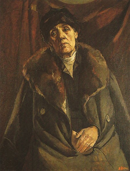 Portrait of an old woman 1933 oil on canvas 92x69